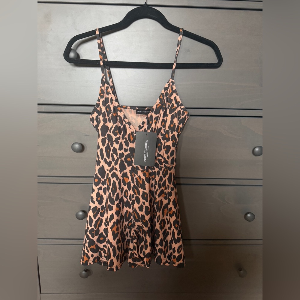Cheetah Print Pretty Little Thing Dress Brand New